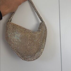 Elegant Rhinestone Embellished Handbag
